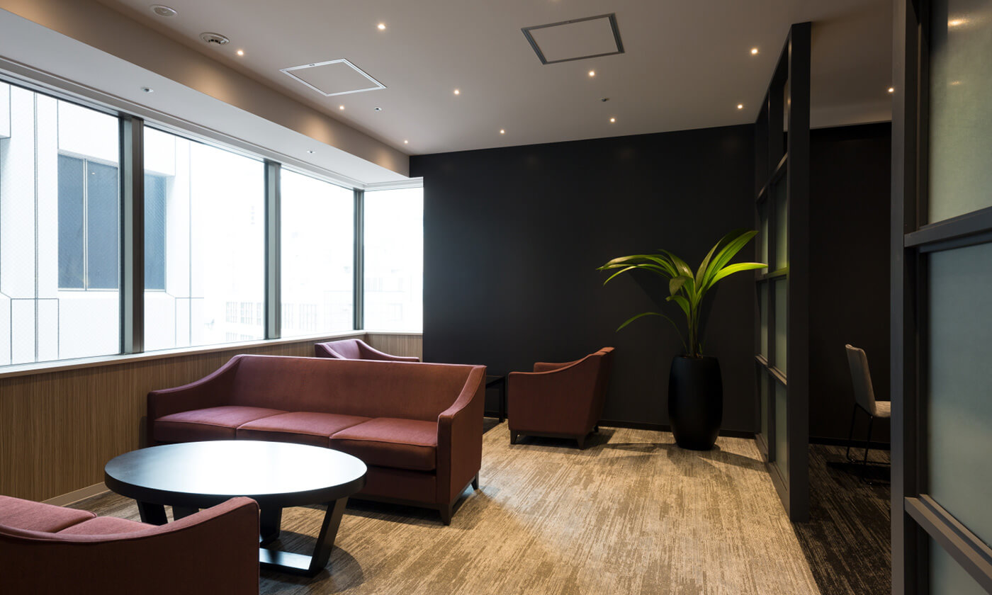 外苑前のレンタルオフィスの室内